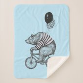 Ballon Bicycle Bear Sherpadecke (Vorderseite)