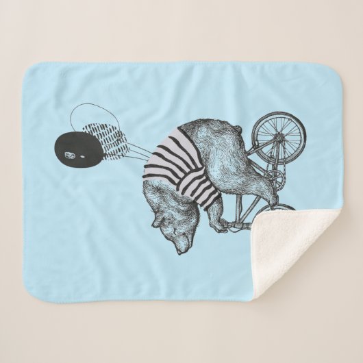 Ballon Bicycle Bear Sherpadecke (Vorderseite (Horizontal))