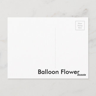 Ballon-Blume Postkarte