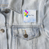 Ballon-Blumenstrauß Button (Beispiel)