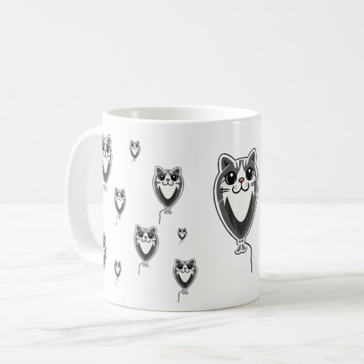 ballon cat mugs kaffeetasse (Vorderseite Links)