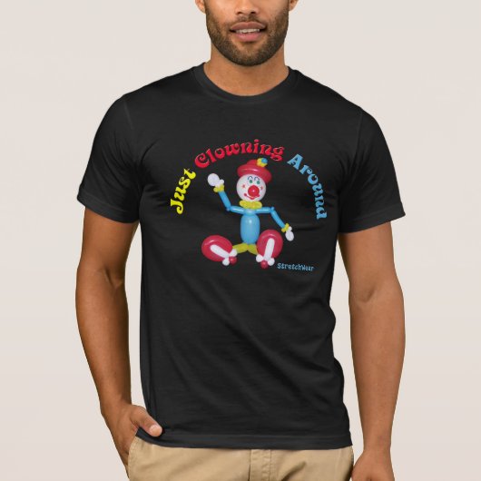 Ballon-Clown-Shirt mit gerade herum herumblödeln T-Shirt (Vorderseite)