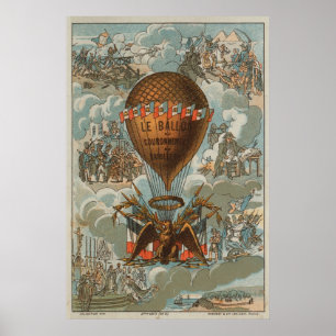 Ballon der Krönung Napoleons Poster