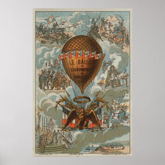 Ballon der Krönung Napoleons Poster (Vorne)