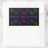 Ballon Dog Crossing Stickers (Tasche)