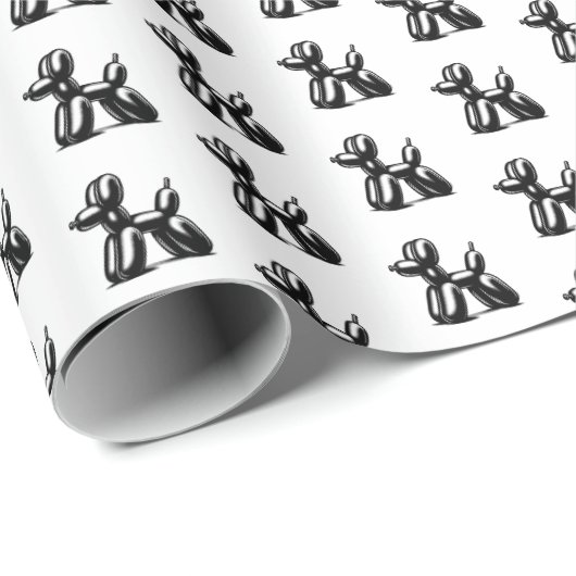 Ballon Dog Geschenkpapier (Rolleneckpunkt)