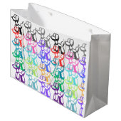 Ballon Dog Geschenktasche Große Geschenktüte (Vorderseite Schrägansicht)