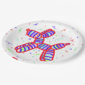 Ballon Dog Party Paper Teller (Schrägansicht)