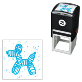 Ballon Dog Party Selbstfarbige Gummi-Briefmarke Permastempel (Beispiel)