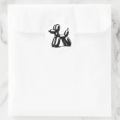 Ballon Dog Runder Aufkleber (Tasche)