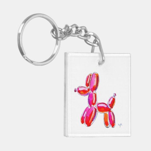 Ballon Dog Schlüsselanhänger (Vorderseite links)