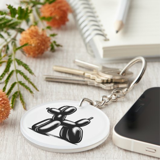 Ballon Dog Schlüsselanhänger (Vorderseite rechts)