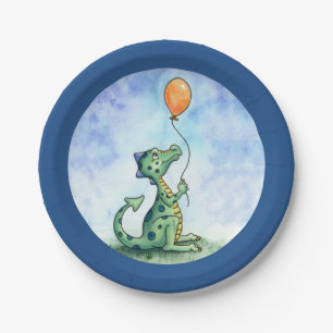 Ballon-Drache 7" Pappteller
