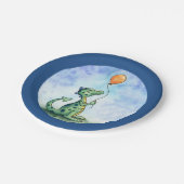 Ballon-Drache 7" Pappteller (Schrägansicht)