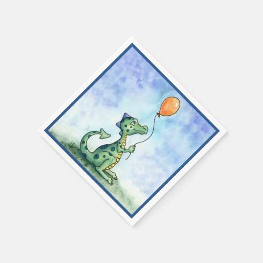 Ballon Dragon Papier Servietten (Ecke)