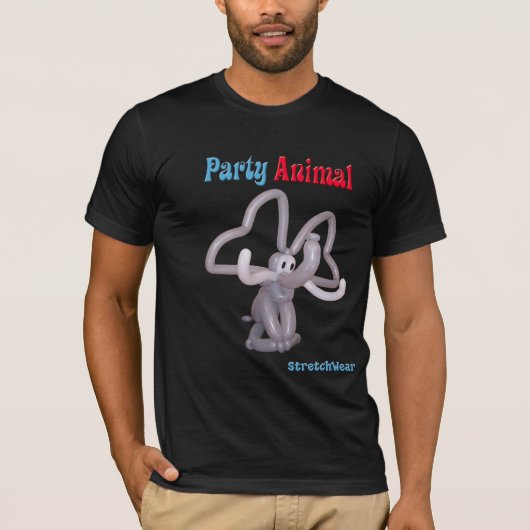 Ballon-Elefant - Party-Tier T-Shirt (Vorderseite)