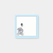 Ballon-Fahrrad-Bär Post-it Klebezettel (Vorderseite)