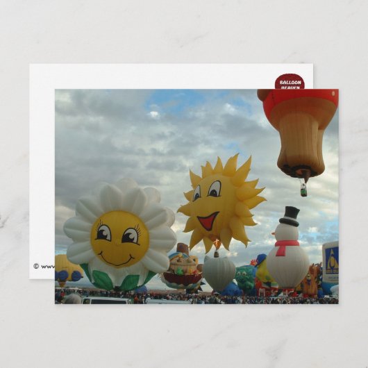 Ballon-Fiesta-Albuquerquespecial-Formen Postkarte (Vorne/Hinten)