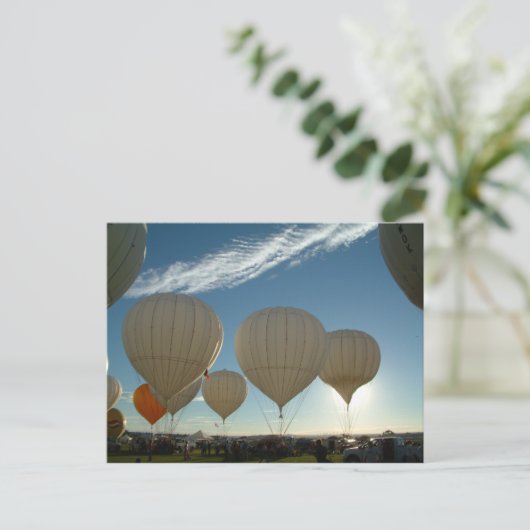Ballon Fiesta Gas Ballooning Postkarte (Stehend Vorderseite)