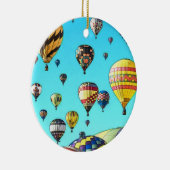 Ballon-Fiesta-nicht Luft-Ballone Keramik Ornament (Rechts)