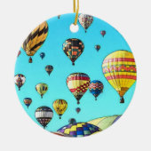 Ballon-Fiesta-nicht Luft-Ballone Keramik Ornament (Vorne)