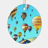 Ballon-Fiesta-nicht Luft-Ballone Keramik Ornament (Links)