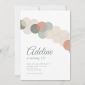 Ballon Garland Geburtstagsfeier Einladung (Vorderseite)