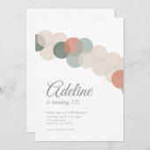 Ballon Garland Geburtstagsfeier Einladung (Vorne/Hinten)