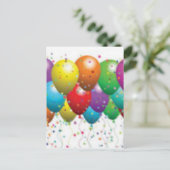 ballon_Geburstag_card_custom-r11e61ed9b9074290b Postkarte (Stehend Vorderseite)