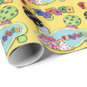 Ballon-Geburtstags-Party-Verpackungs-Papier Geschenkpapier (Rolleneckpunkt)