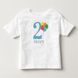 Ballon Geburtstags-Shirt mit Alter für Kinder Kleinkind T-shirt