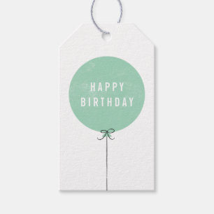 Ballon-Geschenk-Umbau - Minze Geschenkanhänger
