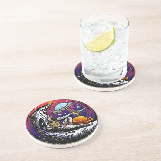 Ballon Getränkeuntersetzer (Seite)