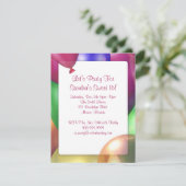 Ballon-Glanz 4,25 x 5,5 Zoll-Einladung Einladung (Stehend Vorderseite)