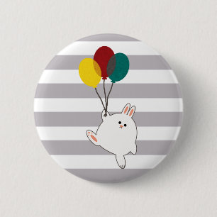 Ballon-Häschen Button