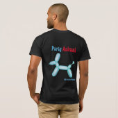 Ballon-Hund - Party-Tier T-Shirt (Schwarz voll)