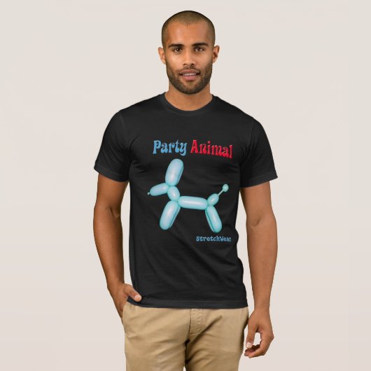 Ballon-Hund - Party-Tier T-Shirt (Vorne ganz)