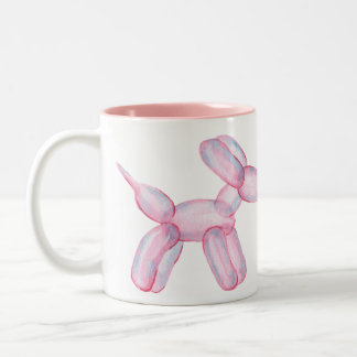 Ballon-Hund-Tasse Zweifarbige Tasse