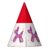 Ballon Hunde Party Paper Party Hats Partyhütchen (Rückseite)