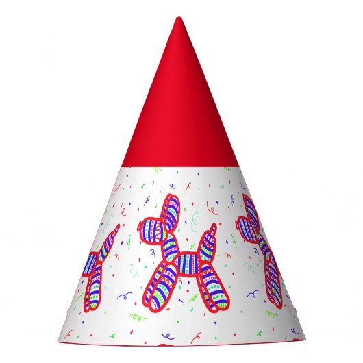 Ballon Hunde Party Paper Party Hats Partyhütchen (Vorderseite)