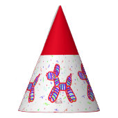 Ballon Hunde Party Paper Party Hats Partyhütchen (Links)