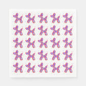 Ballon Hunde Party Paper Teller Serviette (Vorderseite)