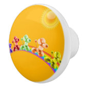 Ballon Hunde Rainbow Keramikknauf (Rechts)