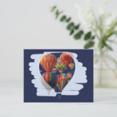 Ballon in einem Ballon Postkarte (Stehend Vorderseite)