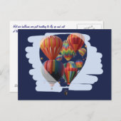 Ballon in einem Ballon Postkarte (Vorne/Hinten)