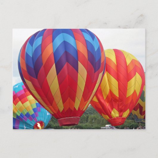 Ballon in lebhaften Farben Postkarte (Vorderseite)
