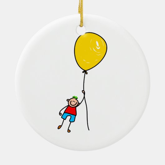 Ballon-Junge Keramikornament (Hinten)