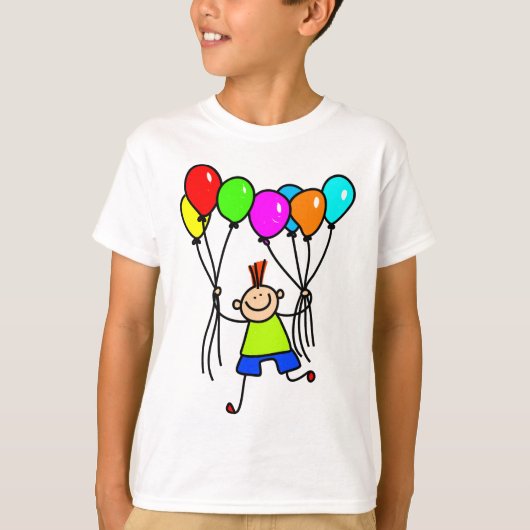 Ballon-Junge T-Shirt (Vorderseite)
