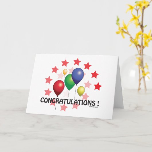 Ballon Karte (Gelbe Blume)