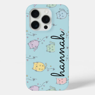 Ballon-Katzen-Muster Süß Minimalistisch Kinder Case-Mate iPhone Hülle